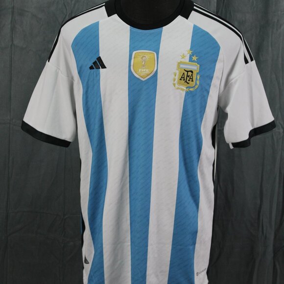 Team Argentina Soccer Jersey - 2022 Home Jersey by Adidas - Men's XL - Picture 1 of 9